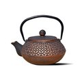 Old Dutch International Old Dutch International 1072CB 24 oz Amai Teapot - Black & Copper  Cast Iron 1072CB